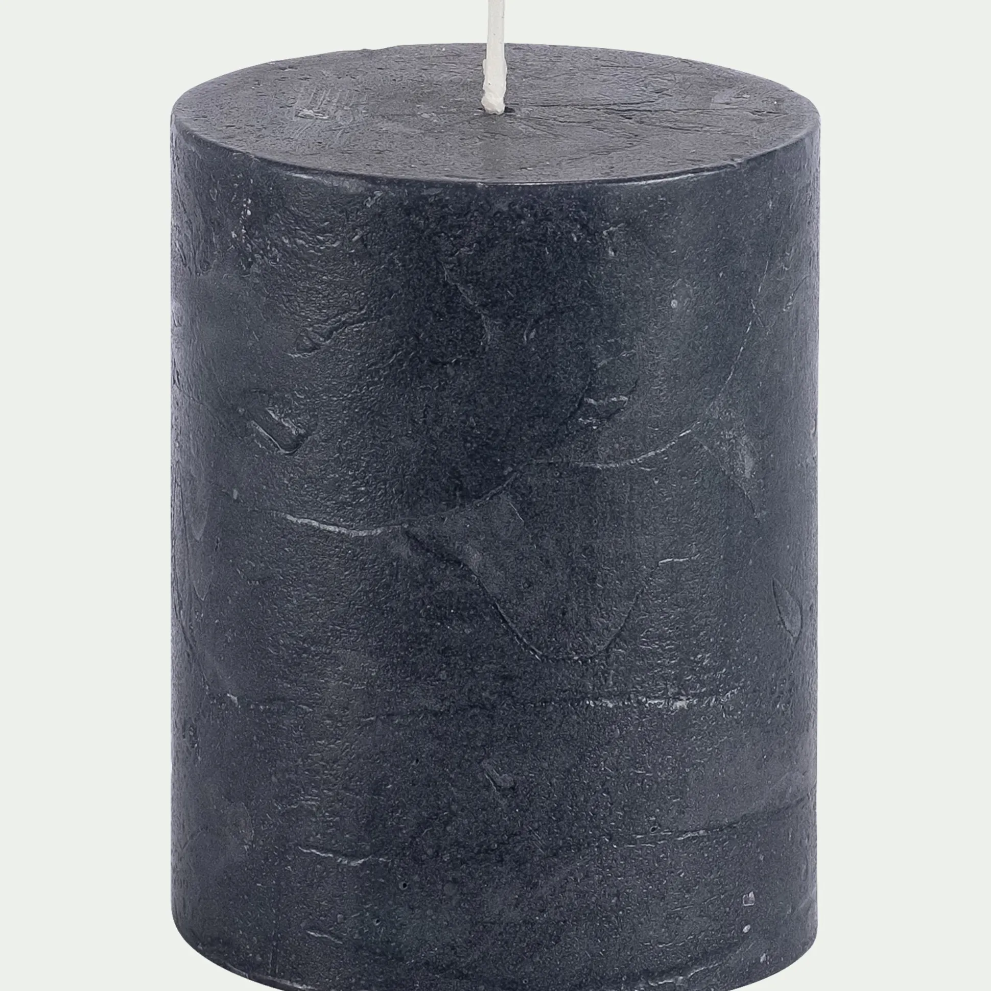 Bougie cylindrique - bleu H10cm