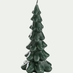 Bougie forme sapin H15,8cm (couleur aléatoire)