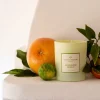 Bougie parfumée senteur mandarine et basilic 180g