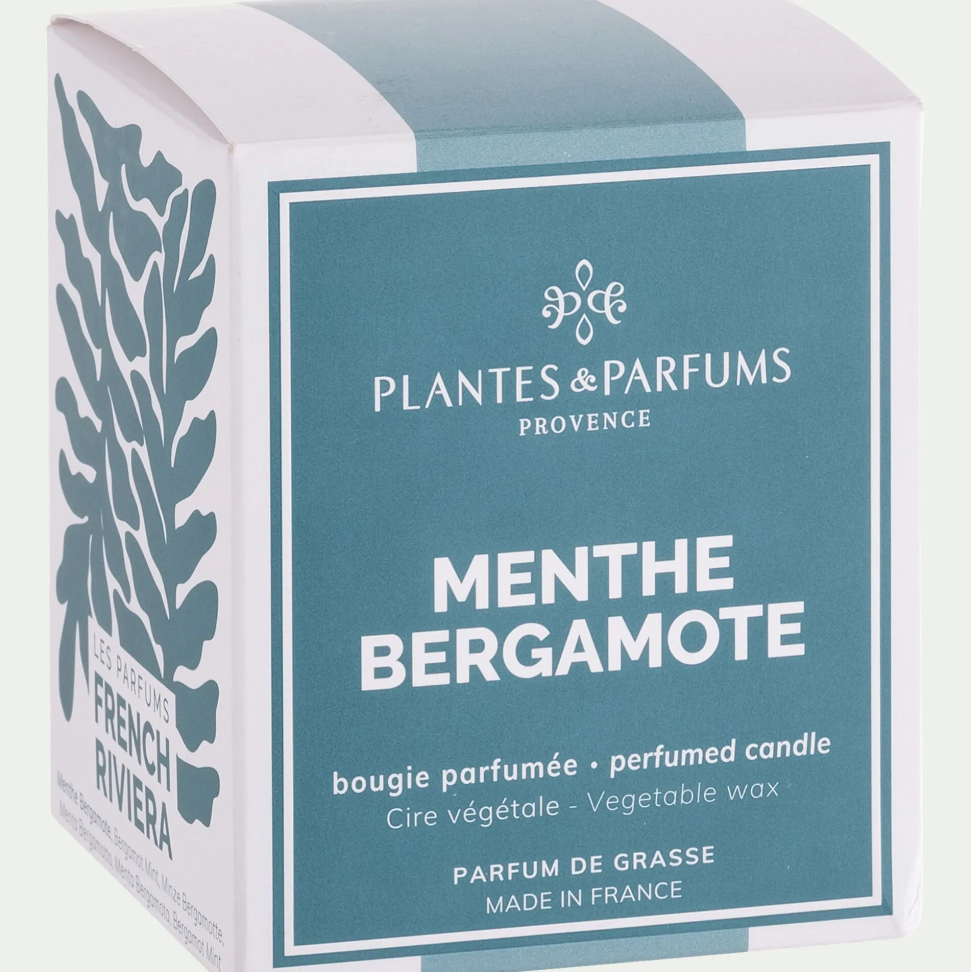 Bougie parfumée senteur menthe bergamote 180g