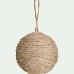 Boule de Noël D8cm - naturel (modèle aléatoire)