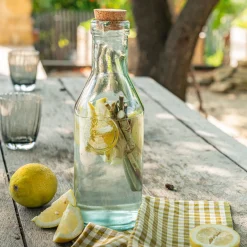 Bouteille en verre 1L - transparent