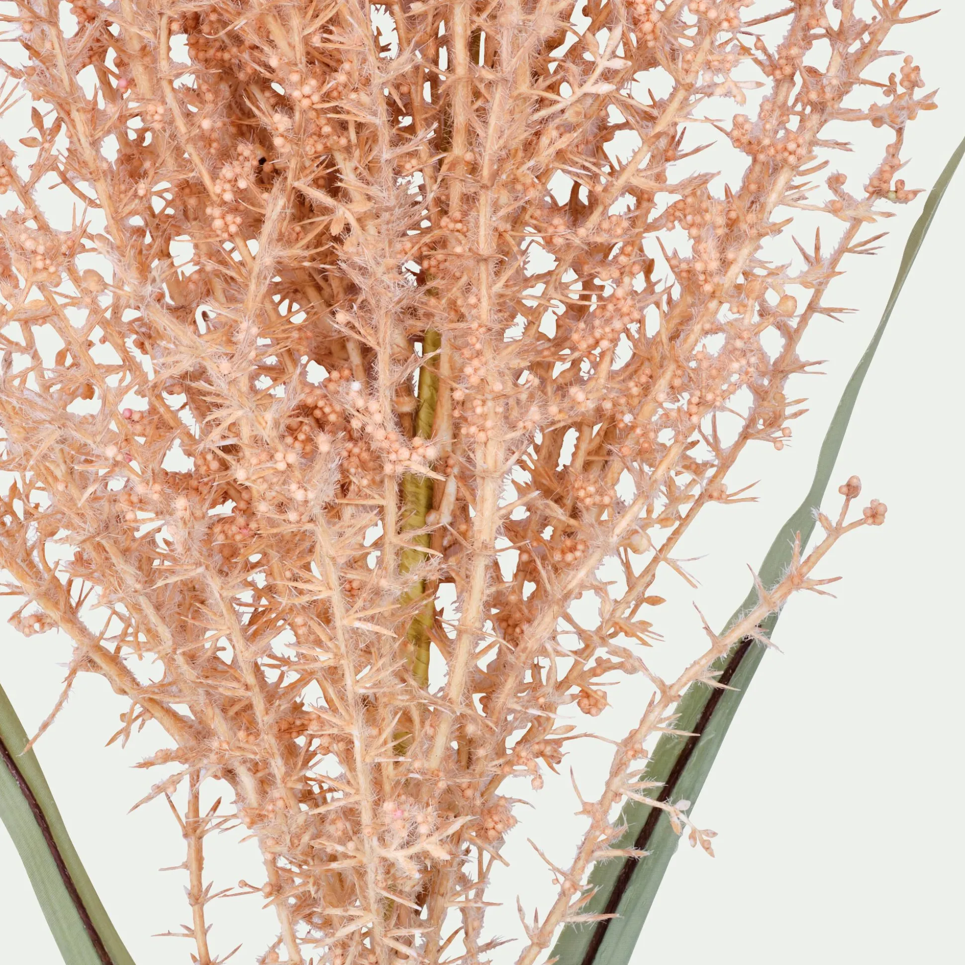 Branchage de Noël artificiel de pampa H114cm - marron