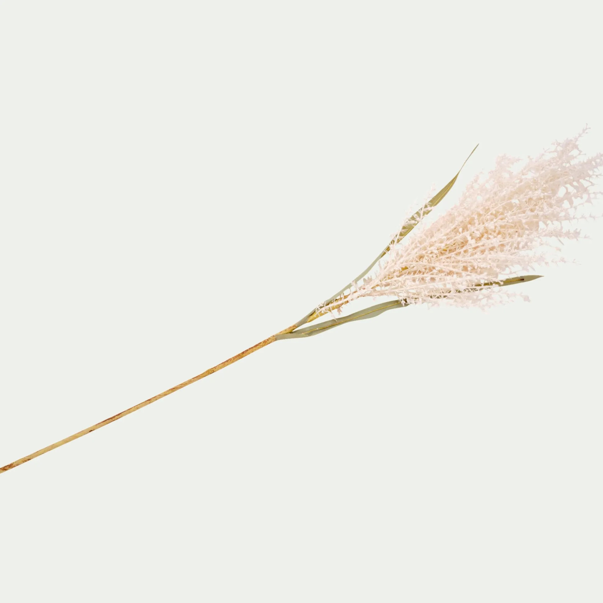 Branchage de Noël artificiel de pampa H114cm - blanc