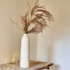 Branchage de Noël artificiel de pampa H114cm - rose