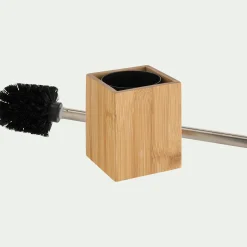 Brosse et porte-brosse wc en bambou - naturel