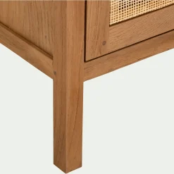 Buffet 2 portes en teck recyclé - bois clair