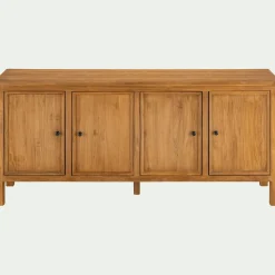 Buffet bas en teck recyclé - bois clair