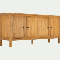 Buffet bas en teck recyclé - bois clair