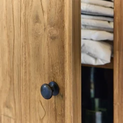 Buffet bas en teck recyclé - bois clair