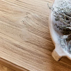 Buffet bas en teck recyclé - bois clair