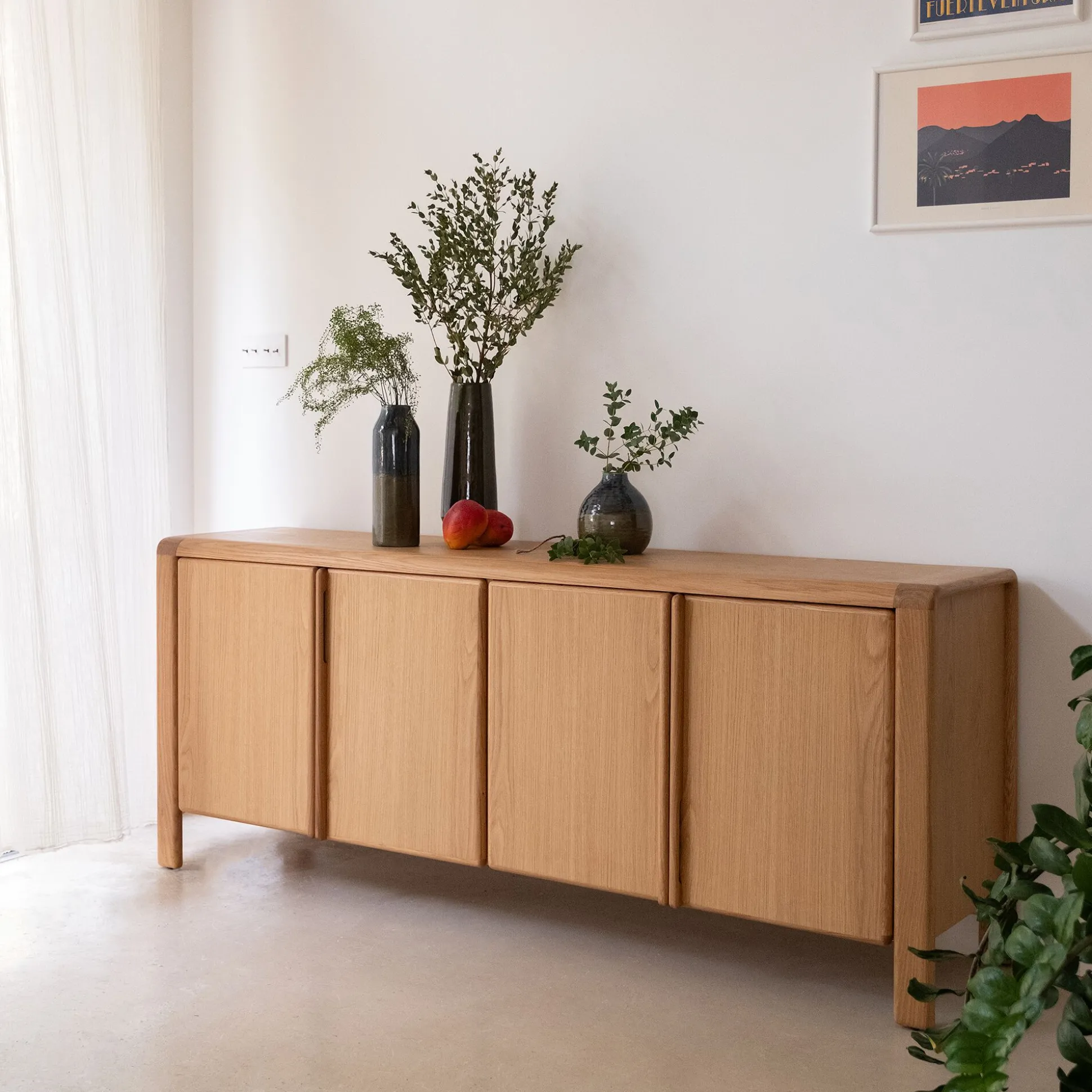 Buffet en chêne massif - bois clair