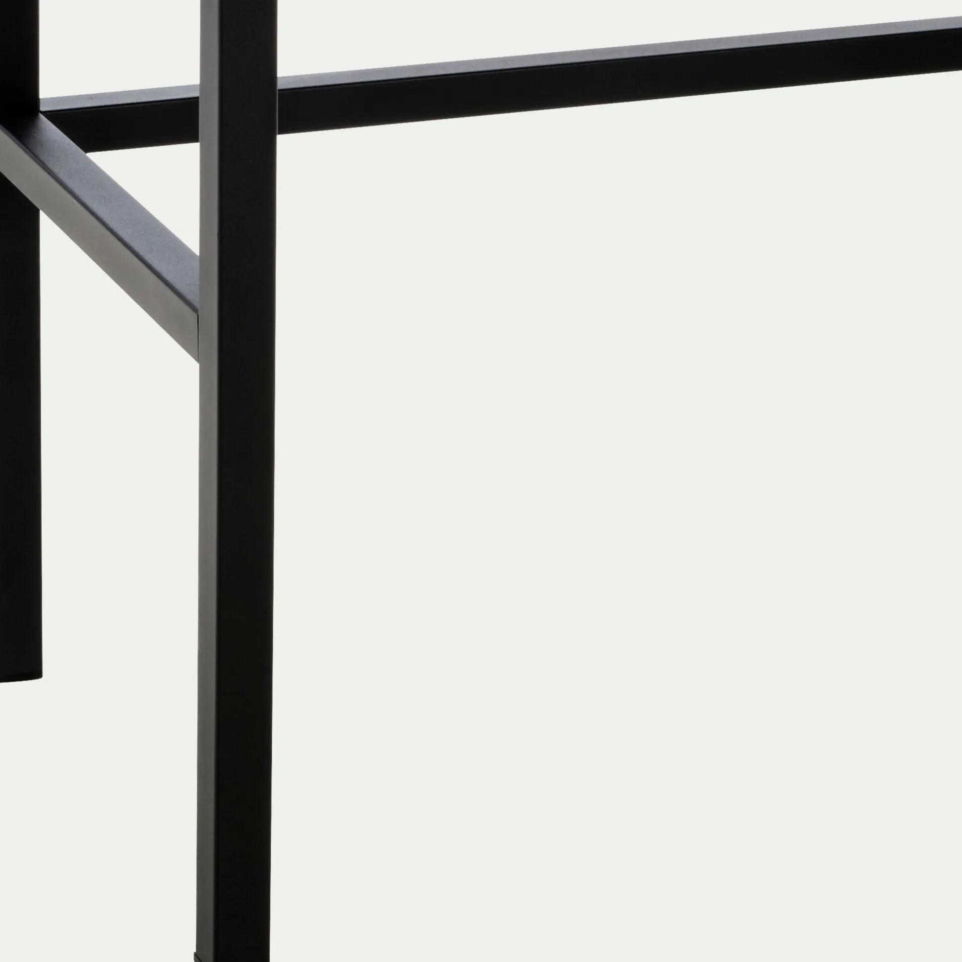 Buffet haut 2 portes en bois - noir