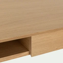 Bureau avec tiroir en bois L140cm - bois clair