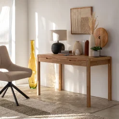 Bureau en acacia L120cm - bois clair