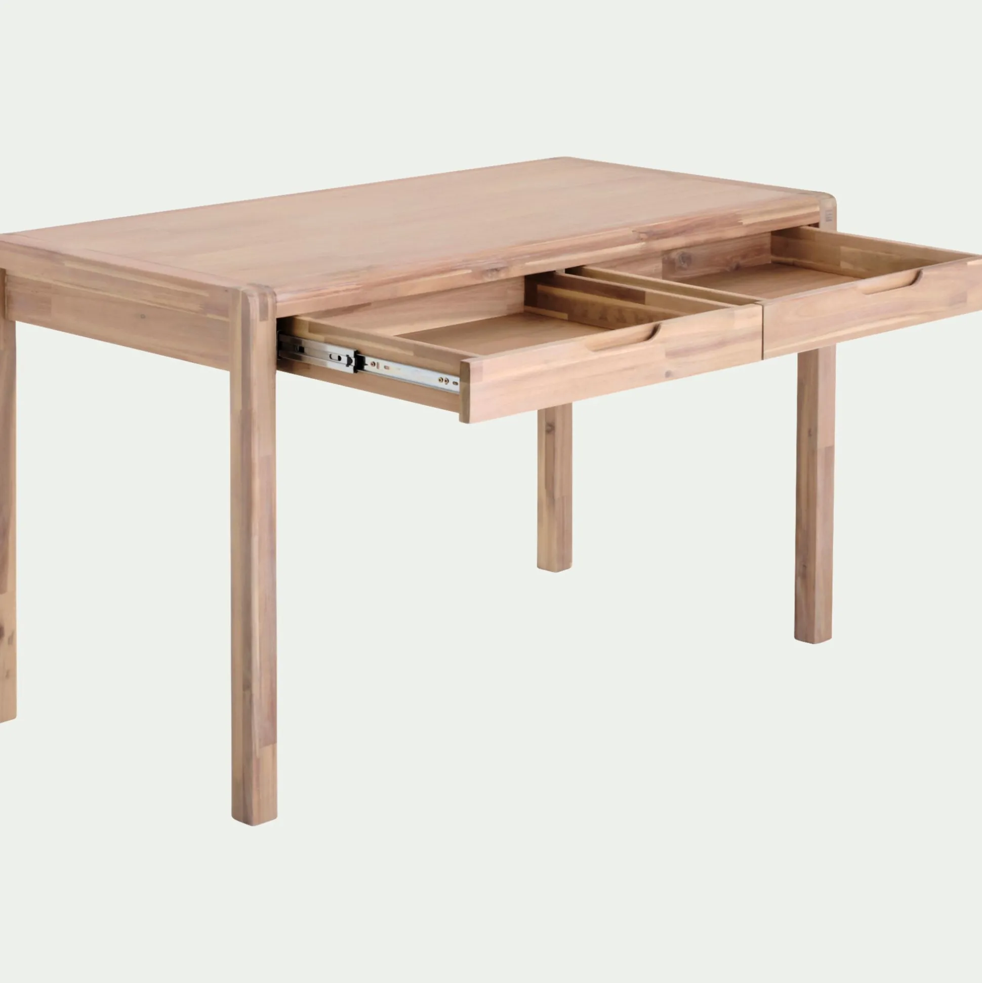 Bureau en acacia L120cm - bois clair