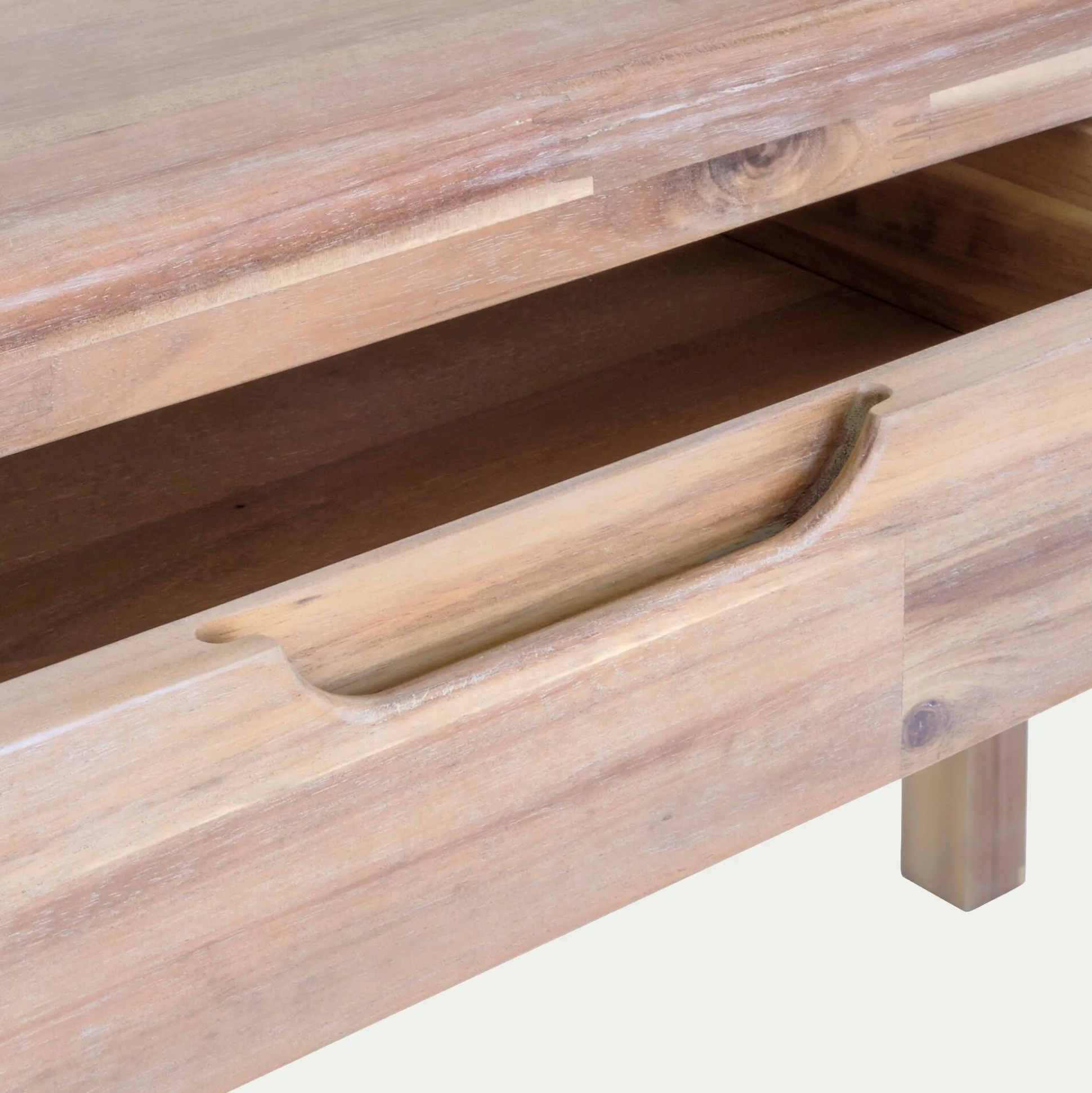 Bureau en acacia L120cm - bois clair