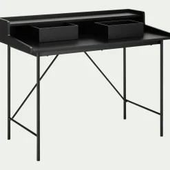 Bureau en bois L120cm - noir