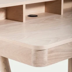 Bureau en chêne avec plateau relevable - bois clair