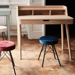 Bureau en chêne avec plateau relevable - bois clair