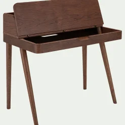 Bureau en chêne teinté avec plateau relevable - bois foncé