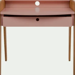 Bureau enfant en acacia - rose