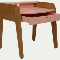 Bureau enfant en acacia - rose