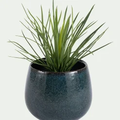 Cache-pot en céramique D24cm - bleu niolon