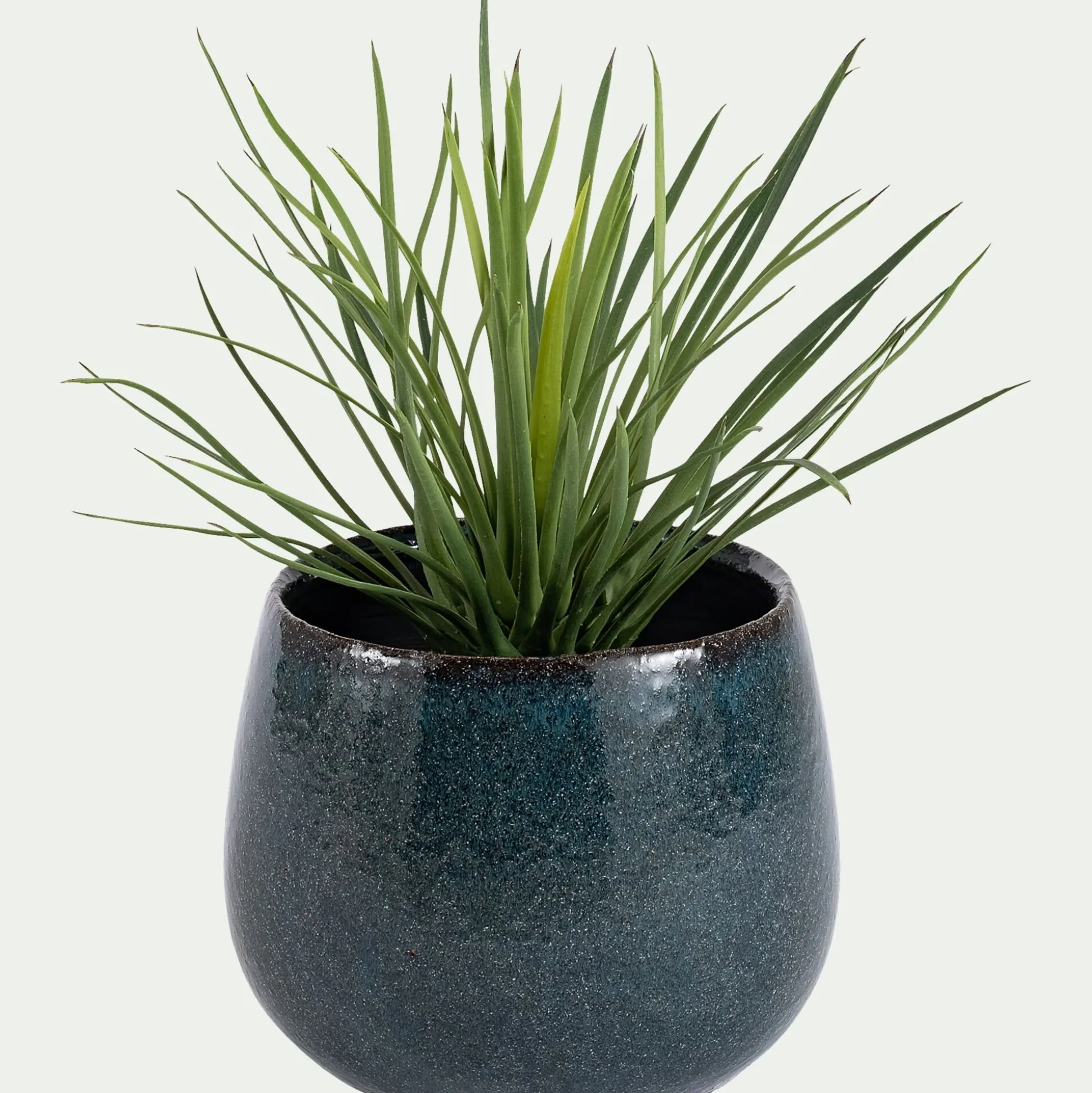 Cache-pot en céramique D24cm - bleu niolon