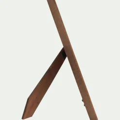 Cadre à poser rayé en bois 16x22cm - bois foncé