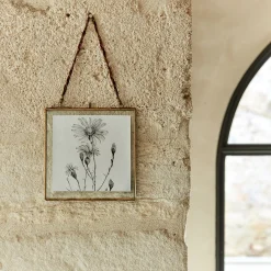 Cadre carré en laiton 20x20cm - doré