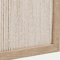 Cadre décoratif en corde tissée 45x60cm - beige