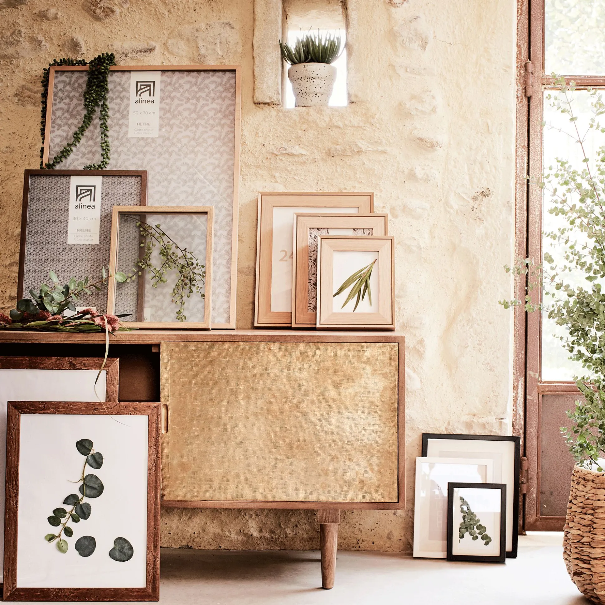 Cadre photo en hêtre 50x70 cm