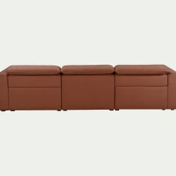 Canapé 5 places 2 relax en tissu - brun rustrel