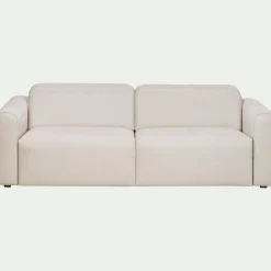 Canapé 3 places 2 relax en tissu - beige roucas