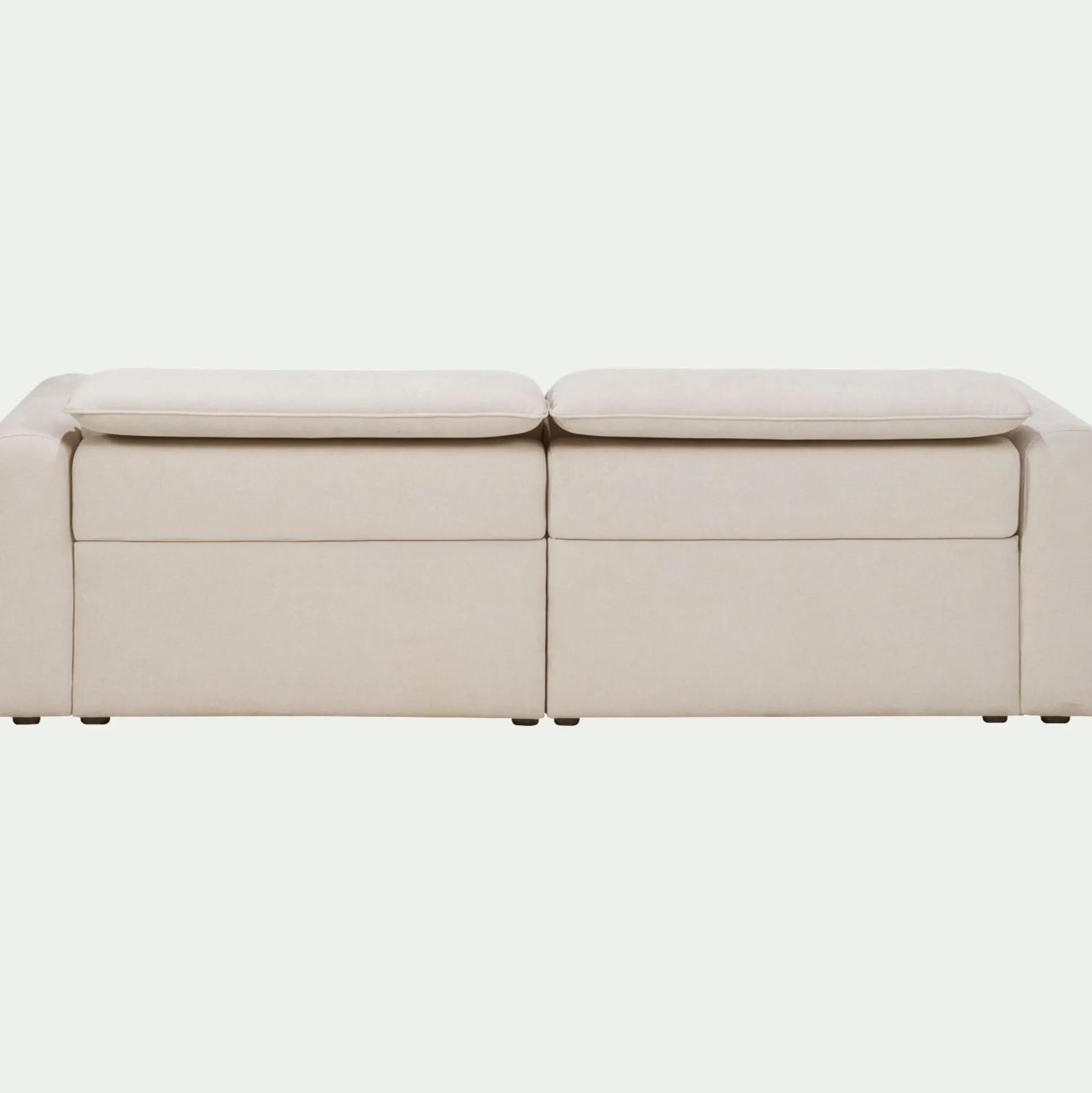 Canapé 3 places 2 relax en tissu - beige roucas