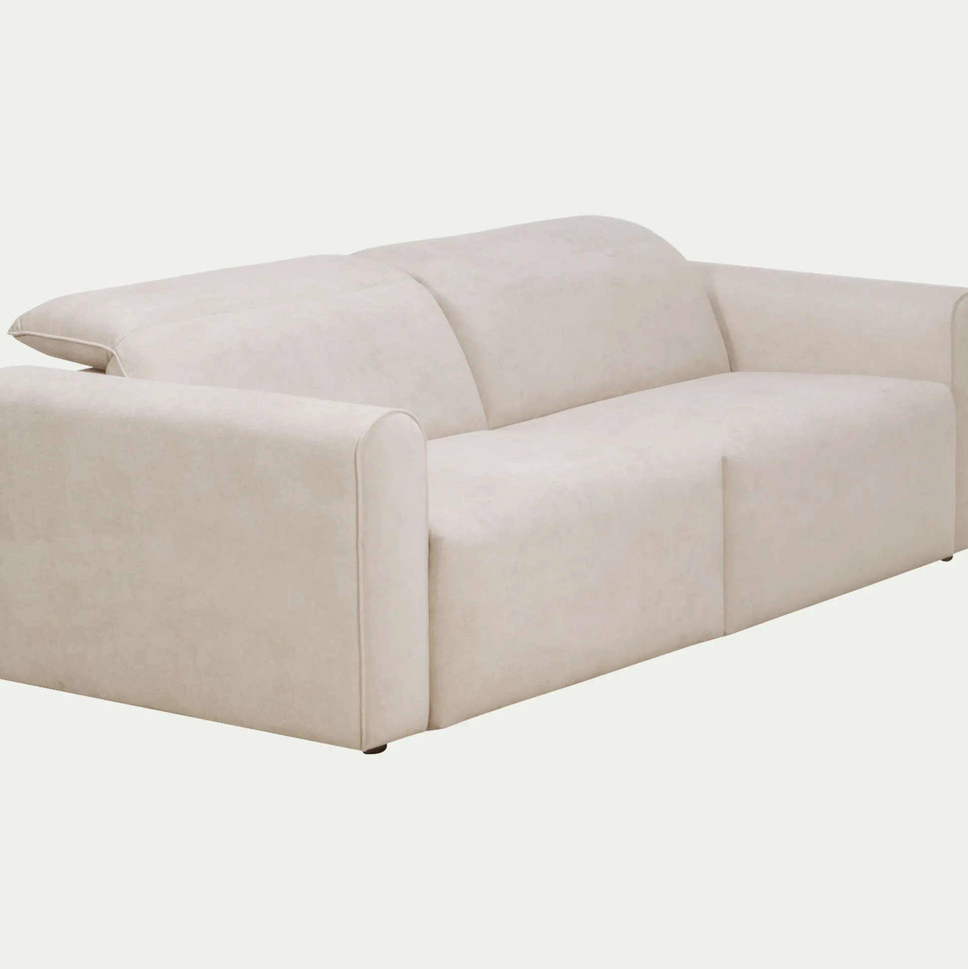 Canapé 3 places 2 relax en tissu - beige roucas