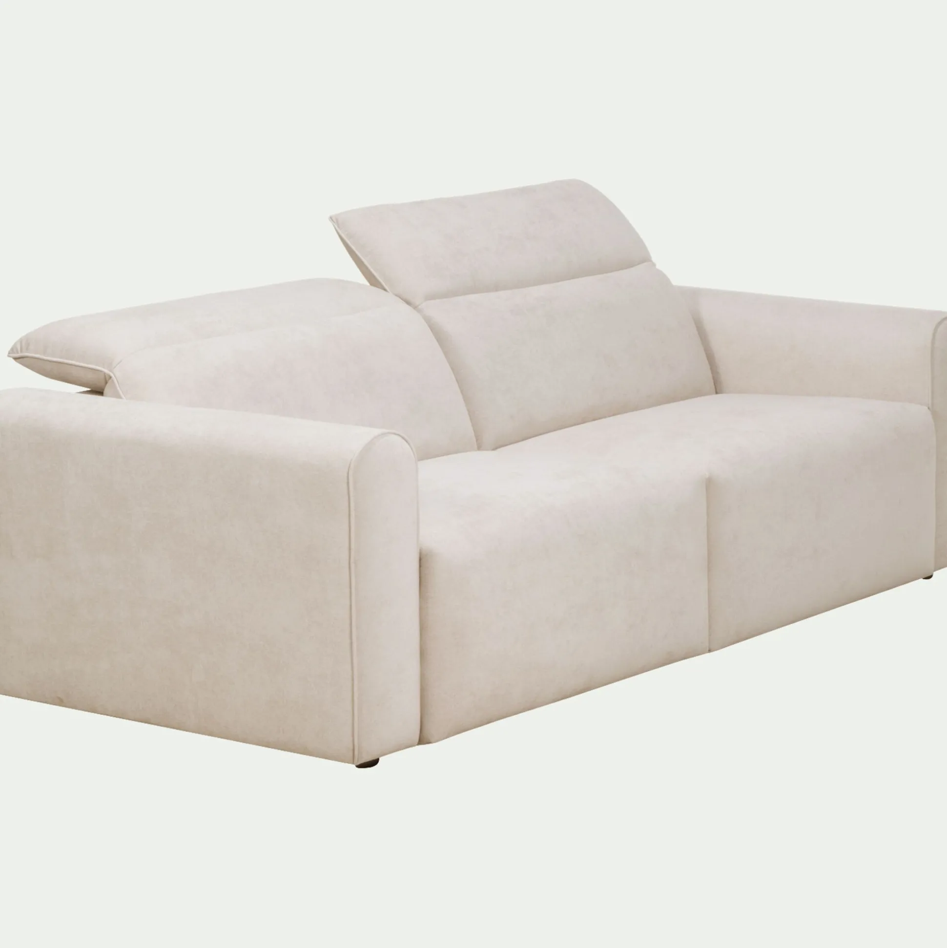 Canapé 3 places 2 relax en tissu - beige roucas