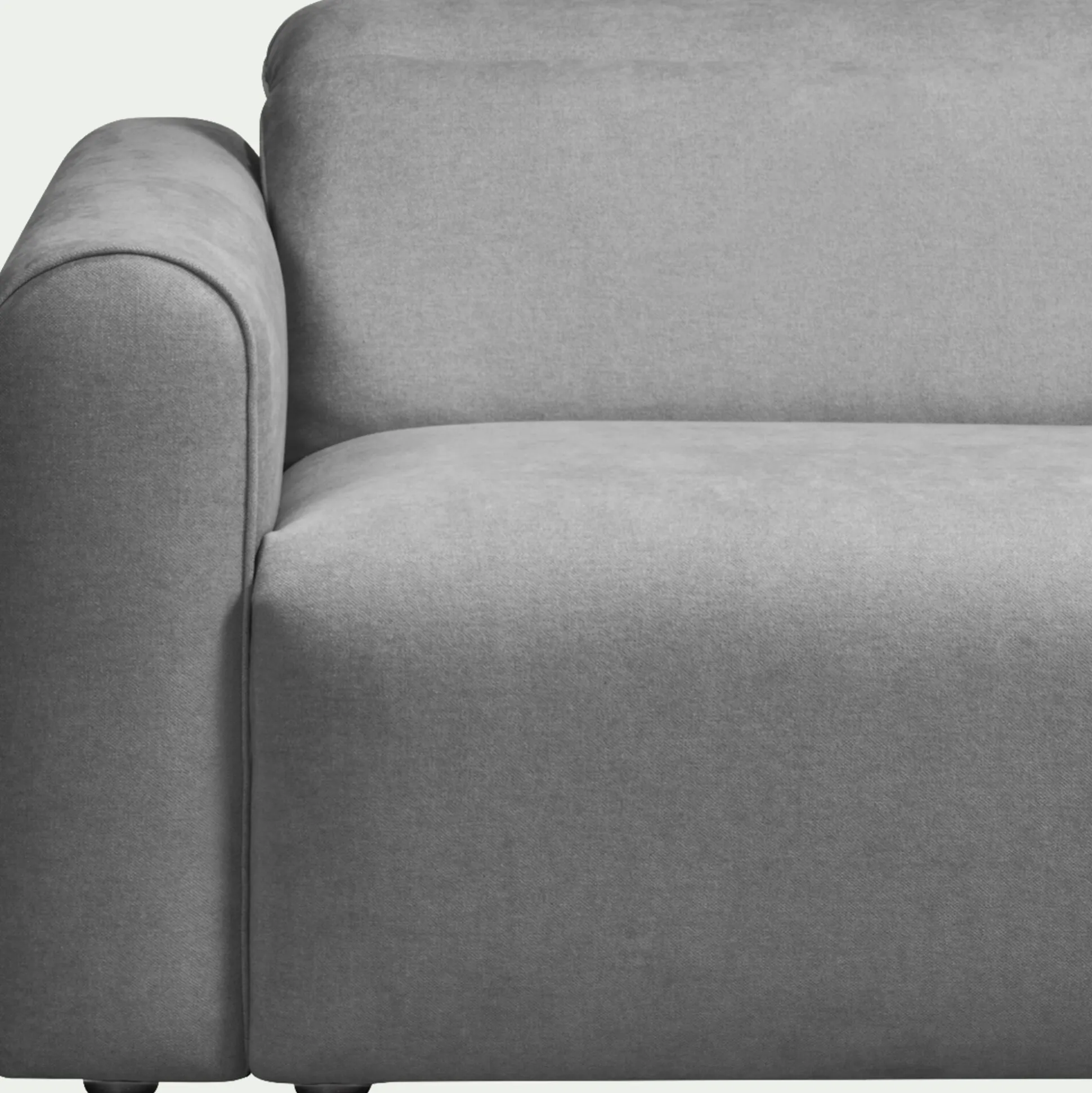 Canapé 3 places 2 relax en tissu - gris moyen