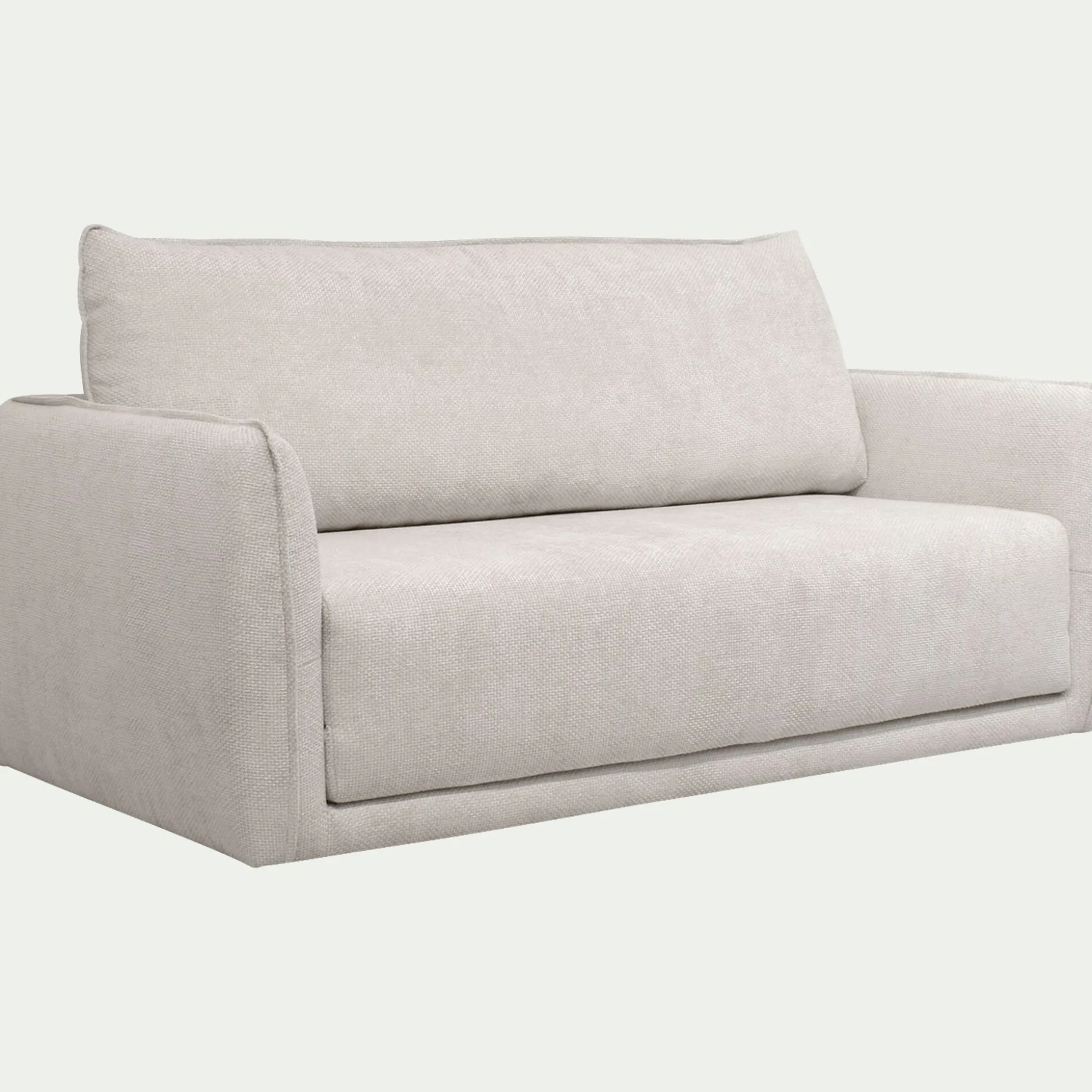 Canapé 3 places convertible en tissu Eden - beige alpilles