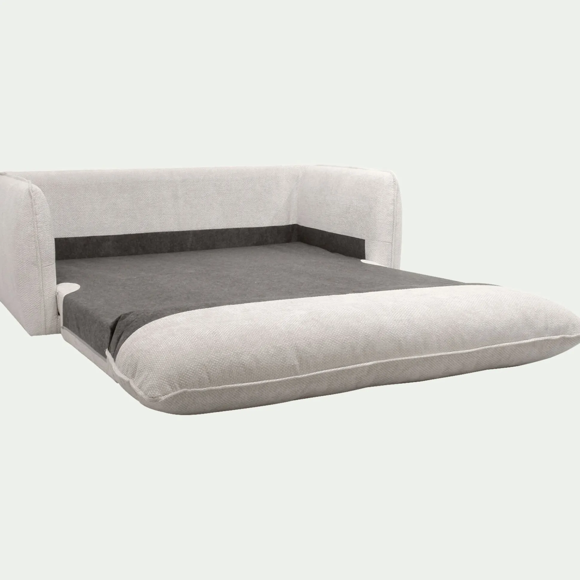 Canapé 3 places convertible en tissu Eden - beige alpilles