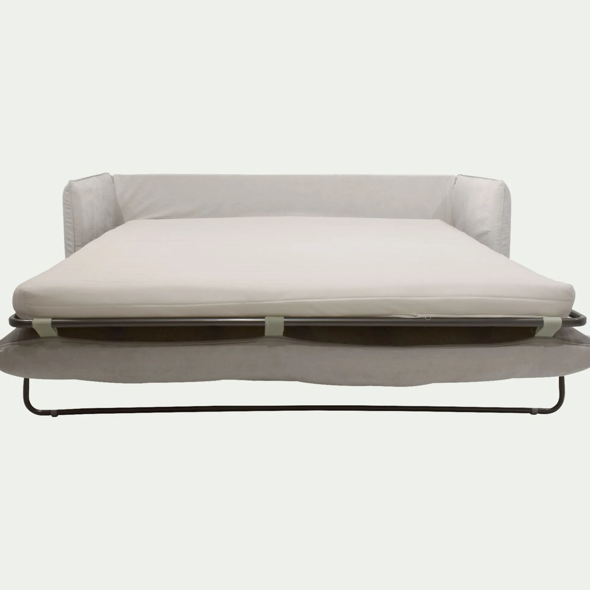 Canapé 3 places convertible en tissu wind - beige alpilles