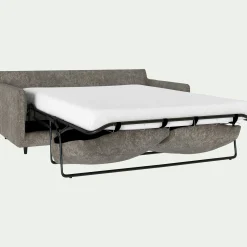 Canapé 3 places convertible en tissu genesis - beige alpilles