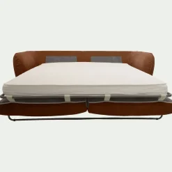 Canapé 4 places convertible en tissu Nature - brun rustrel