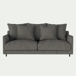 Canapé 3 places convertible en tissu - gris restanque