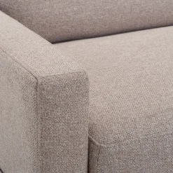 Canapé 3 places convertible en tissu matelas densité 35kg/m3 - gris borie