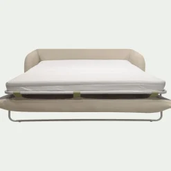 Canapé 4 places convertible en lin - beige alpilles