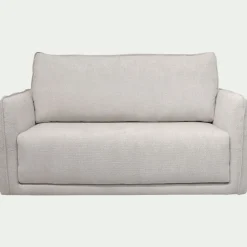 Canapé 2 places convertible en tissu Eden - beige alpilles