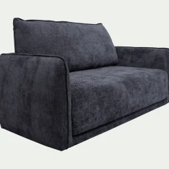 Canapé 3 places convertible en tissu Eden - bleu marine