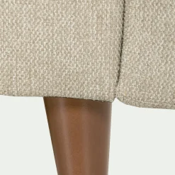 Canapé 3 places convertible en tissu - beige alpilles